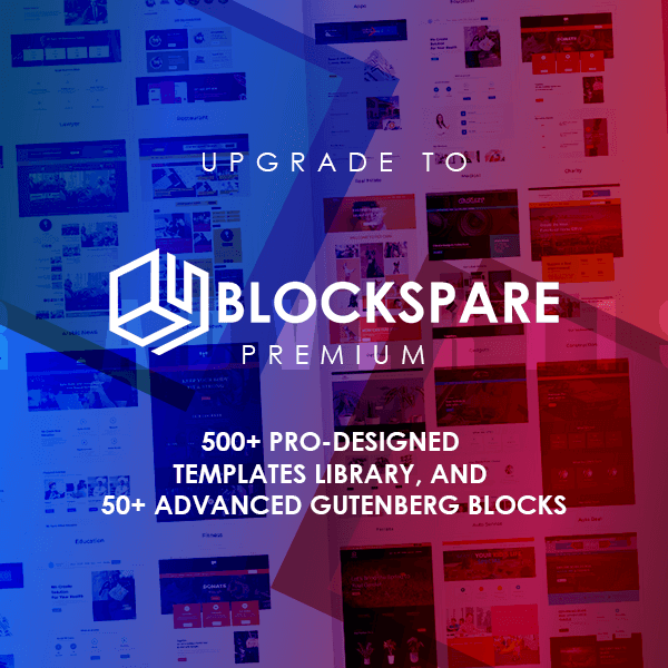 BlockSpare &mdash; News, Magazine and Blog Addons for (Gutenberg) Block Editor